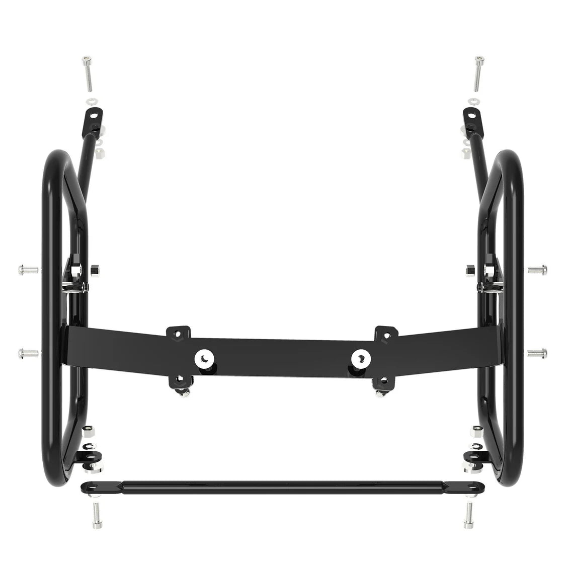 SADDLE STAY (PAIR) - Black/Silver for SUZUKI - V-Strom