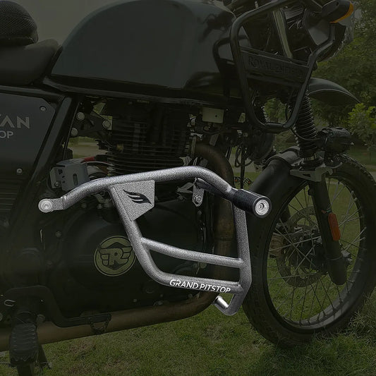 Crash Guard with Slider For Royal Enfield Himalayan-Antique Silver