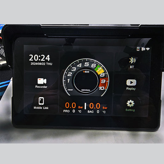 Universal - LBC S722 v533 CPU Wireless Navigation 7" Touch Screen GPS Camera Remote and TPMS