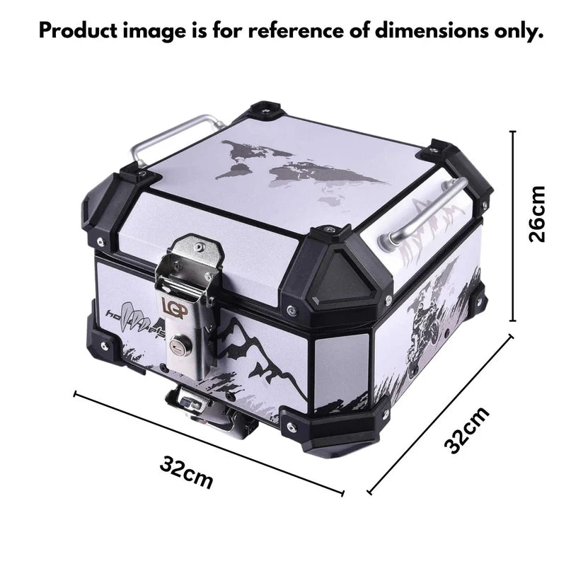 LGP TOP BOX 18L WHITE GRAPHICS