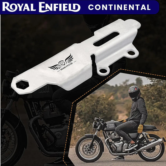 MASTER CYLINDER PROTECTOR - Silver for Royal Enfield - CONTINENTAL GT
