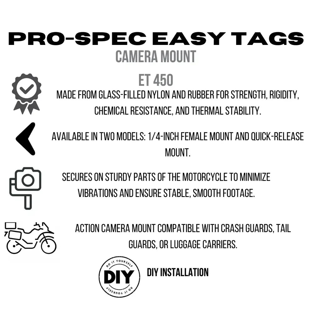 ET 450 BM- Easy Tags Camera Mount With Base Mount