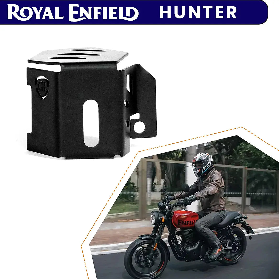 REAR BRAKE FLUID CAP - Black for Royal Enfield Hunter