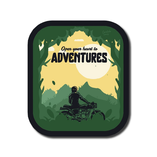 Open Your Heart To Adventure Sticker