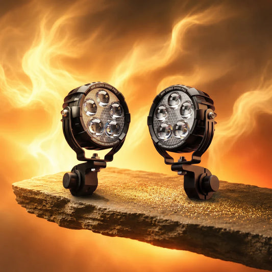 LGP DK-550 Pro 90W LED Spotlight for Bike & Car (Pair) | IP67 Waterproof High Power Auxiliary Fog Light | Universal Driving Lamp