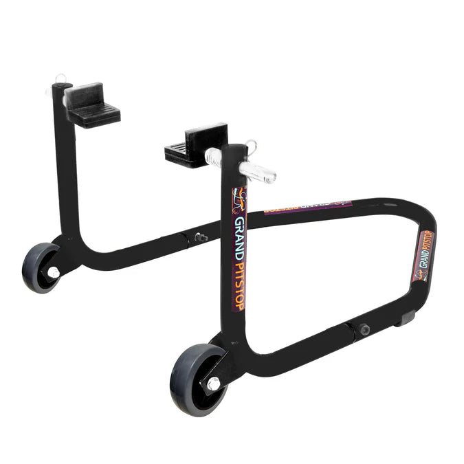 Dismantlable Rear Paddock Without Skate Wheels (upto 185 kg) - Black