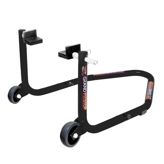 Dismantlable Rear Paddock Without Skate Wheels (upto 185 kg) - Black