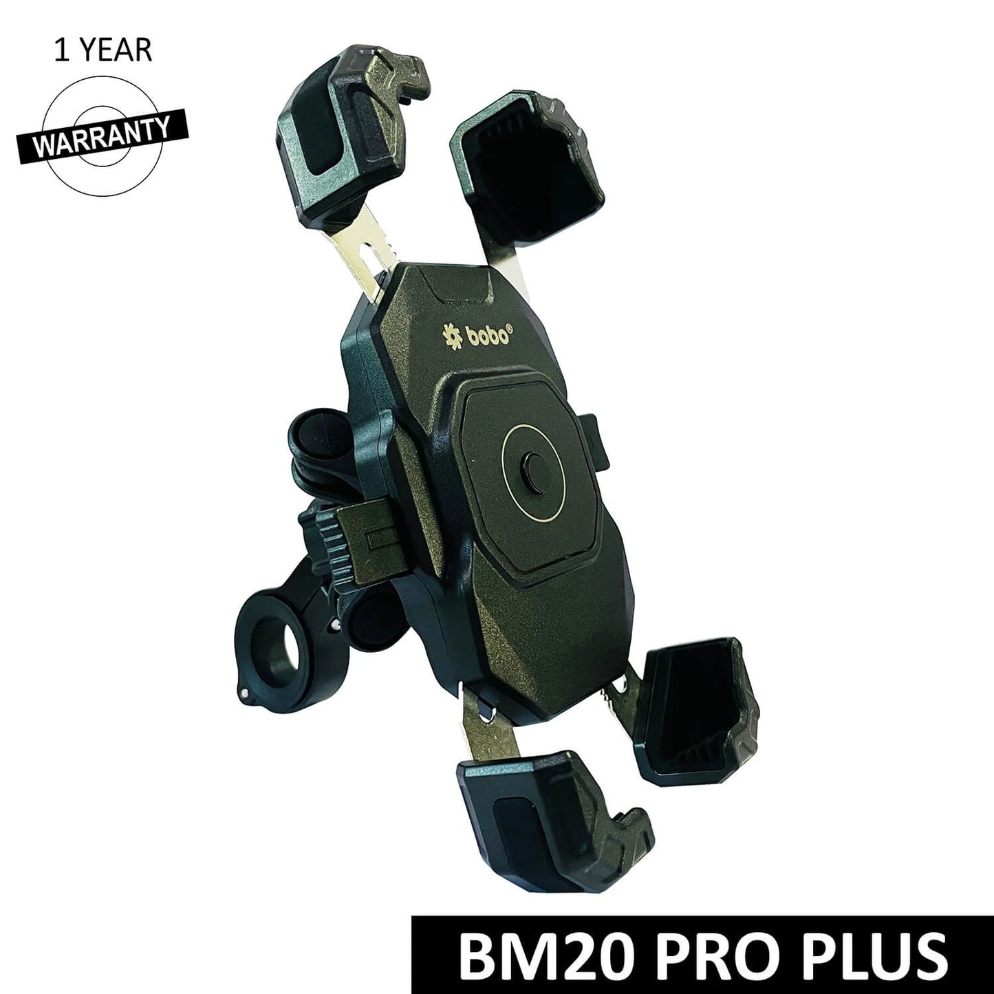 BOBO BM20 PRO PLUS Four Corners Secure Grip with PRO PLUS Vibration Damper Bike / Cycle Phone Holder Motorcycle Mobile Mount