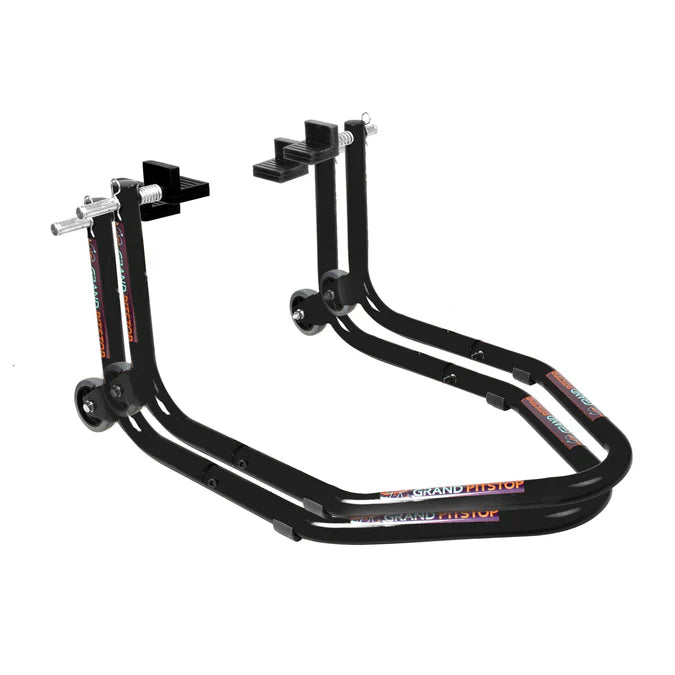 Dismantlable Rear Paddock Without Skate Wheels (upto 185 kg) - Black