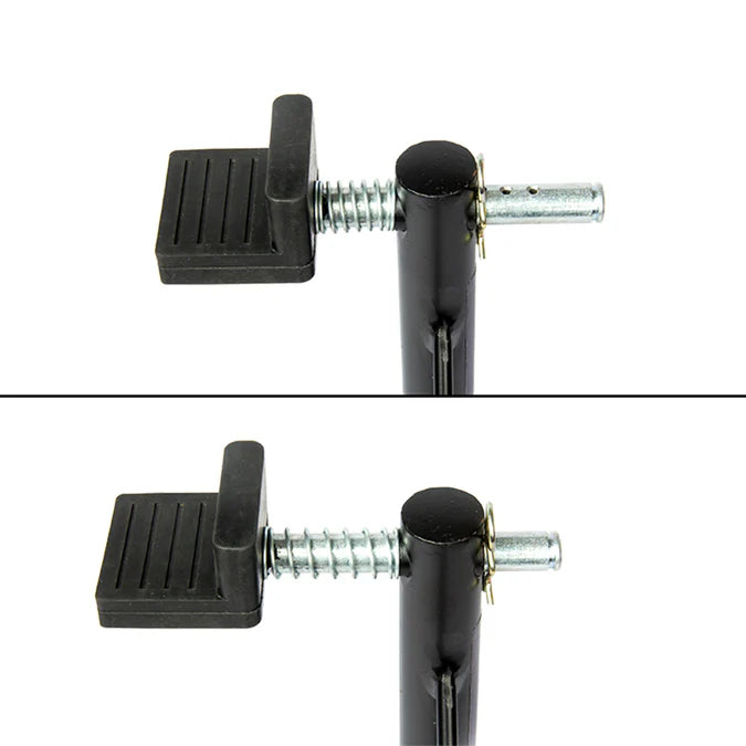 Dismantlable Rear Paddock Without Skate Wheels (upto 185 kg) - Black