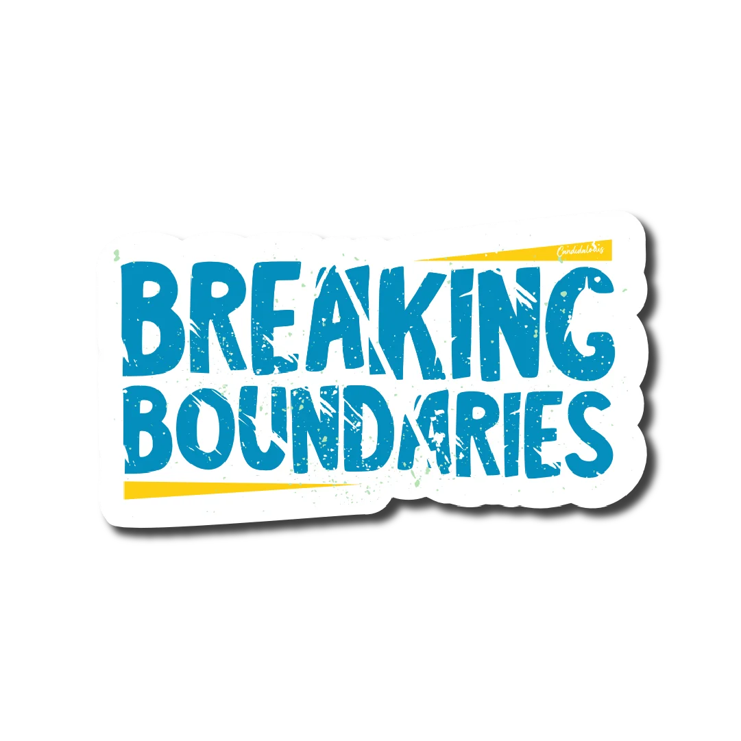 Breaking Boundaries Sticker