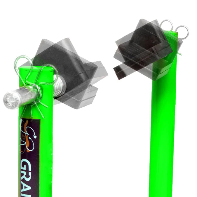 Dismantlable Rear Paddock Without Skate Wheels (upto 185 kg) - Green