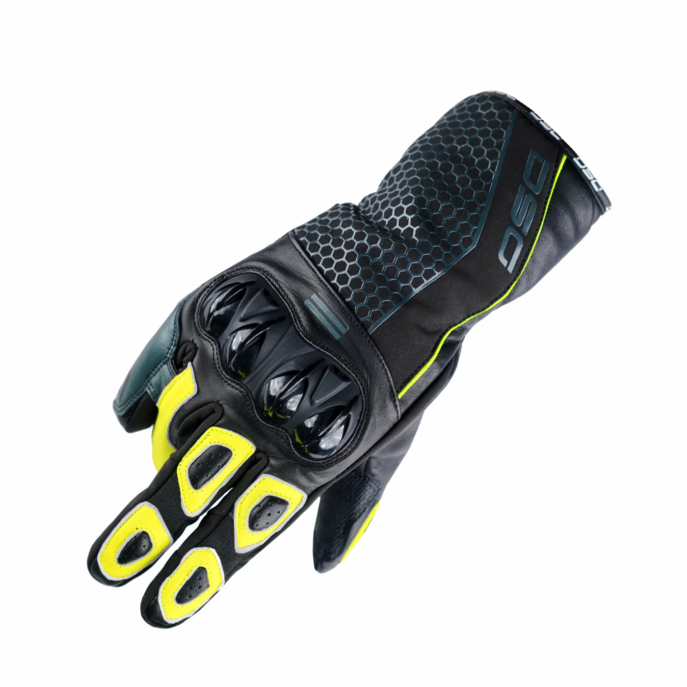 DSG Hydro V2 Riding Glove Black Yellow Fluo