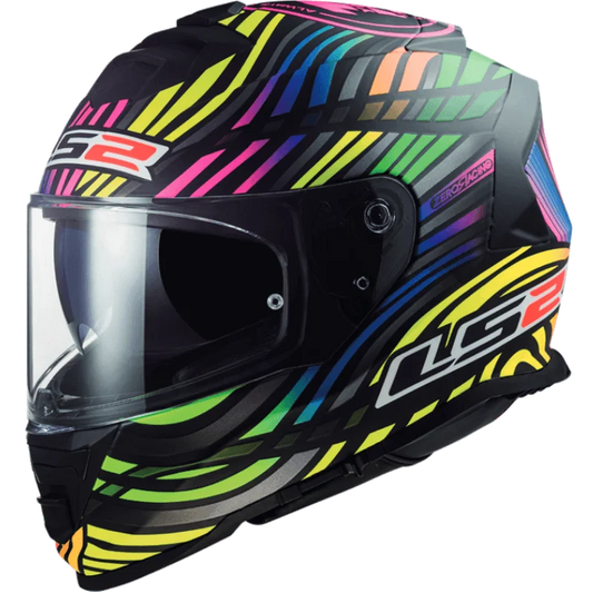 FF800 STORM POWER MATT BLACK RAINBOW + LS2 HELMET BACK PACK FREE