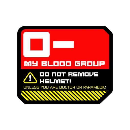 O- Blood Group Sticker