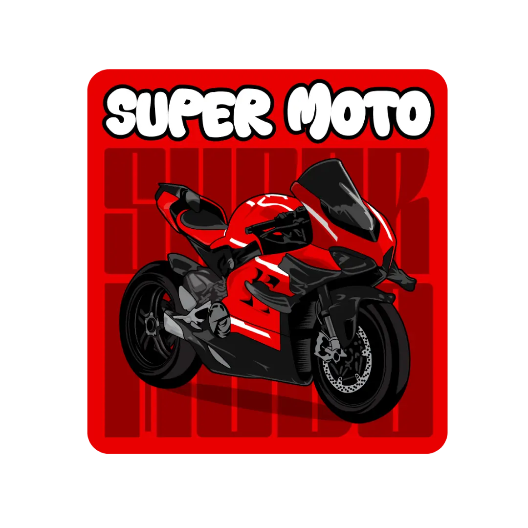 Super Moto Sticker