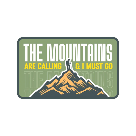 The Mountains Are Calling Sticker