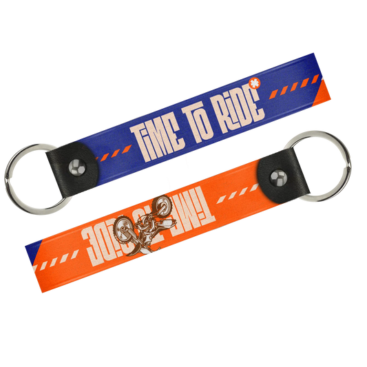 Time To Ride Keytag